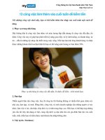 12 công việc làm thêm vào cuối tuần dễ kiếm tiền