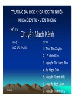 Đề tài: Chuyển mạch kênh - ĐH KHTN