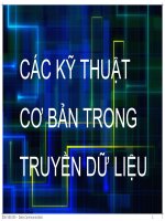 Các kỹ thuật cơ bản trong truyền dữ liệu