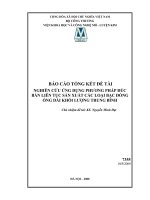 Nghiên cứu ứng dụng phương pháp đúc bán liên tục sản xuất các loại bạc đồng ống dài khối lượng trung bình