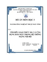 tìm hểu giao thức ssl và ứng dụng bảo mật trong hệ thống mạng nội bộ