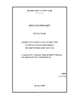 Nghiên cứu cơ sở lý luận và thực tiễn về trung tâm giao dịch khoa học và công nghệ phù hợp với điều kiện việt nam