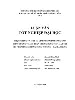 thực trạng và một số giải pháp nhằm nâng cao chất lượng thanh toán không dùng tiền mặt tại chi nhánh ngân hàng công thương – hai bà trưng