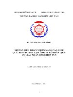 một số biện pháp cơ bản nâng cao hiệu quả  kinh doanh tại công ty cổ phần dịch vụ giao nhận hàng hoá tnn