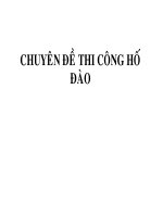 Chuyên đề thi công hố đào