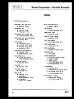 HỆ THỐNG HỘP SỐ SÀN 01A DẪN ĐỘNG 2 CẦU TRÊN XE AUDI 100 200 ĐỞI 1989-1991