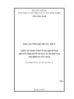 Nghiên cứu vật liệu và thiết kế công nghệ đúc bằng phần mềm magma soft để chế tạo lá van chịu nhiệt trong công nghiệp sản xuất xi măng
