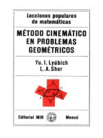 yu. l. lyubich & l.a. shor.- método cinemático en problemas geométricos