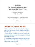 Bài giảng dây quấn máy điện xoay chiều giới thiệu về SPHH và PTHH   TS  nguyễn quang nam