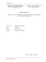 kỹ thuật điều chế tín hiệu trong các hệ thống truyền tin số hiện đại