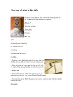 Làm mực vô hình từ bột sôđa