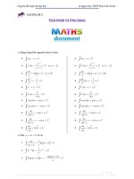 chuyên đề 5 tích phân