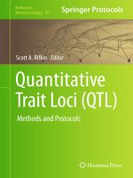 quantitative trait loci (qtl) methods and protocols