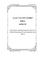 Đề tài nâng cao chất lượng tín dụng đối với doanh nghiệp vừa và nhỏ tại ngân hàng thương mại cổ phần công thương việt nam chi nhánh bến thủy