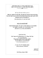 điều tra, nghiên cứu tảo độc gây hại ở một số vùng nuôi trồng thuỷ sản tập trung ven biển, đề xuất giải pháp phòng ngừa, giảm thiểu những tác hại do chúng gây ra - thành phần độc tố asp và psp trong vi tảo biển tự nhiên tại k