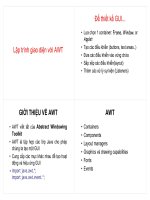 Lập trình giao diện với AWT