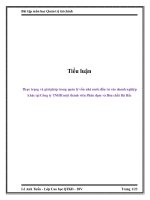 tiểu luận thực trạng và giải pháp trong quản lý vốn nhà nước đầu tư vào doanh nghiệp khác tại công ty tnhh một thành viên phân đạm và hóa chất hà bắc