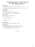 ĐỀ THI TOÁN LỚP 10 CÓ ĐÁP ÁN