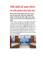 Mốt thiết kế phòng tắm năm 2014 tham khảo 46 hình ảnh mẫu phòng tắm hiện đại