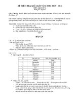 đề sử học kì 2 lớp 12