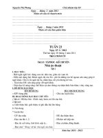 giáo án lớp 3 tuần 23