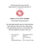 Xác định biên độ bán phá giá theo phương pháp Zeroing cho hàng hóa nhập khẩu vào thị trường Hoa Kỳ và giải pháp cho doanh nghiệp xuất khẩu Việt Nam