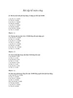 Bài tập kế toán công