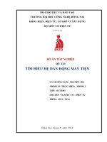 Đề tài: Tìm hiểu hệ dẫn động máy tiện