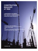 2027 construction manager at risk reference document