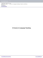 a course in language teaching