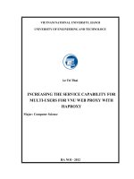 INCREASING THE SERVICE CAPABILITY FOR MULTIUSERS FOR VNU WEB PROXY WITH HAPROXY