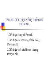 Giới thiệu về hệ thống Pix Firewall