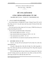 công trình kiểm định cầu trì