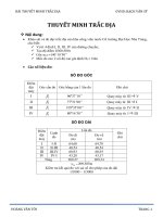 THUYẾT MINH TÍNH TOÁN TRẮC ĐỊA