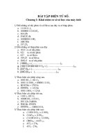 Bài tập Mạch điện tử số