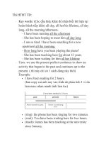 Thì Hoàn thành tiếp diễn