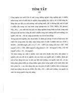 Đánh giá tác động môi trường dự án xây dựng nhà máy chế biến còn 3 triệu lít năm công ty tnhh an đức tại tây ninh