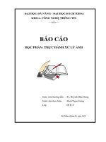 Báo cáo thực hành xử lý ảnh