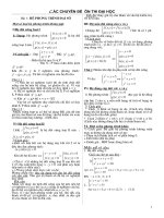 chuyên đề ôn thi đại học môn toán trọn bộ