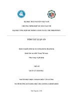 Quản trị nguồn nhân lực trường đại học địa phương ở miền Trung Việt Nam Thực trạng và Giải pháp