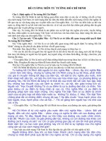 Đề cương Tư tưởng Hồ Chí minh