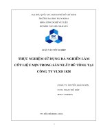 Sử dụng đá nghiền thay thế cát trong bê tông