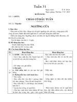 Giáo án lớp 1 tuần 31 32 new
