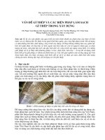 Vấn đề gỉ thép và xử lý gỉ thép trong xây dựng