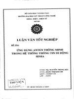 Ứng dụng anten thông minh trong hệ thống thông tin di động SDMA