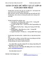 Giáo án vật lý lớp 10 đầy đủ năm 2015