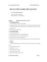 đồ án công nghệ chế tạo máy