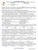 đề thi thử đại học, lần iii năm 2014 vật lí - chuyên hà tĩnh