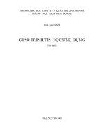Giáo trình tin học ứng dụng
