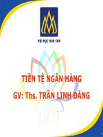 bài giảng thị trường tài chính